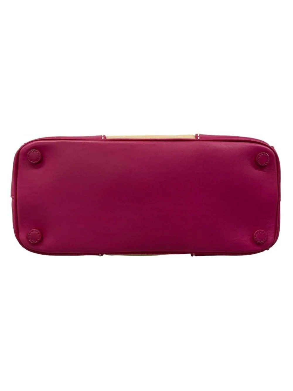 Prada Handbag Canapa City Beige Pink Leather